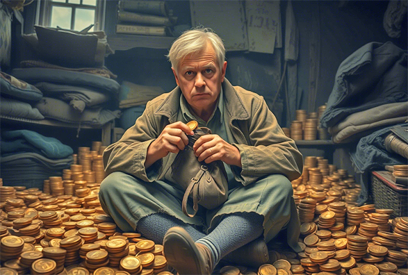 L’ossessione per il denaro: quando il risparmio diventa una prigione